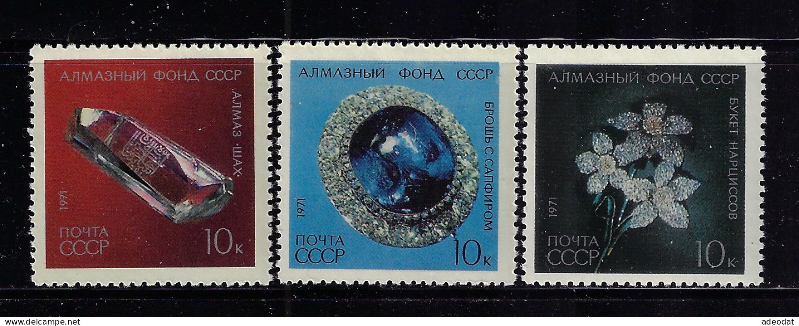 RUSSIA  1971 SCOTT #3917-3919  MNH - Neufs