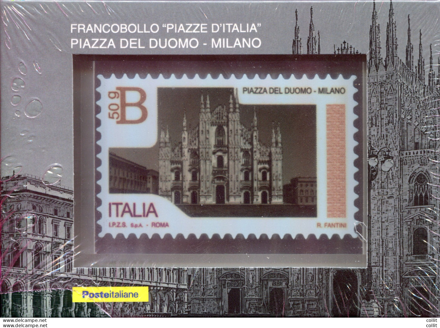 Francobollo Forever Su Lamina Metallica - Piazze D'Italia - Duomo Milano - Errors And Curiosities