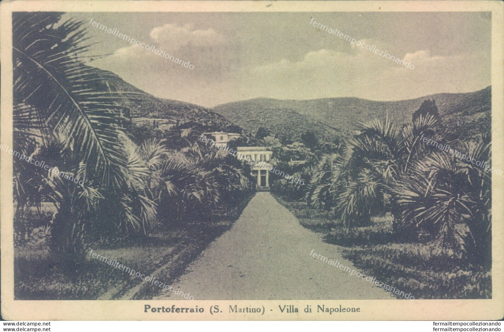 S12 Cartolina Portoferraio S.martino Villa Di Napoleone Provincia Di Livorno - Livorno