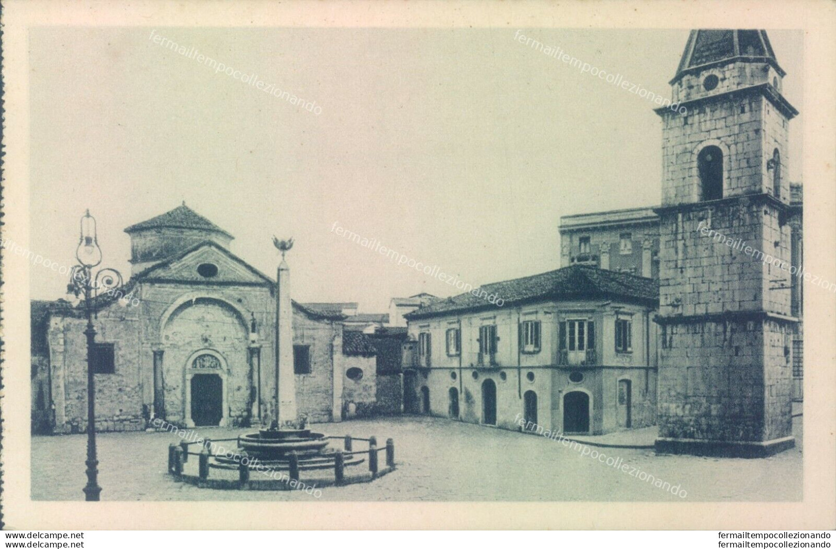 S14 Benevento Citta' La Torre Campanaria E La Facciata Della Chiese Di S.sofia - Benevento