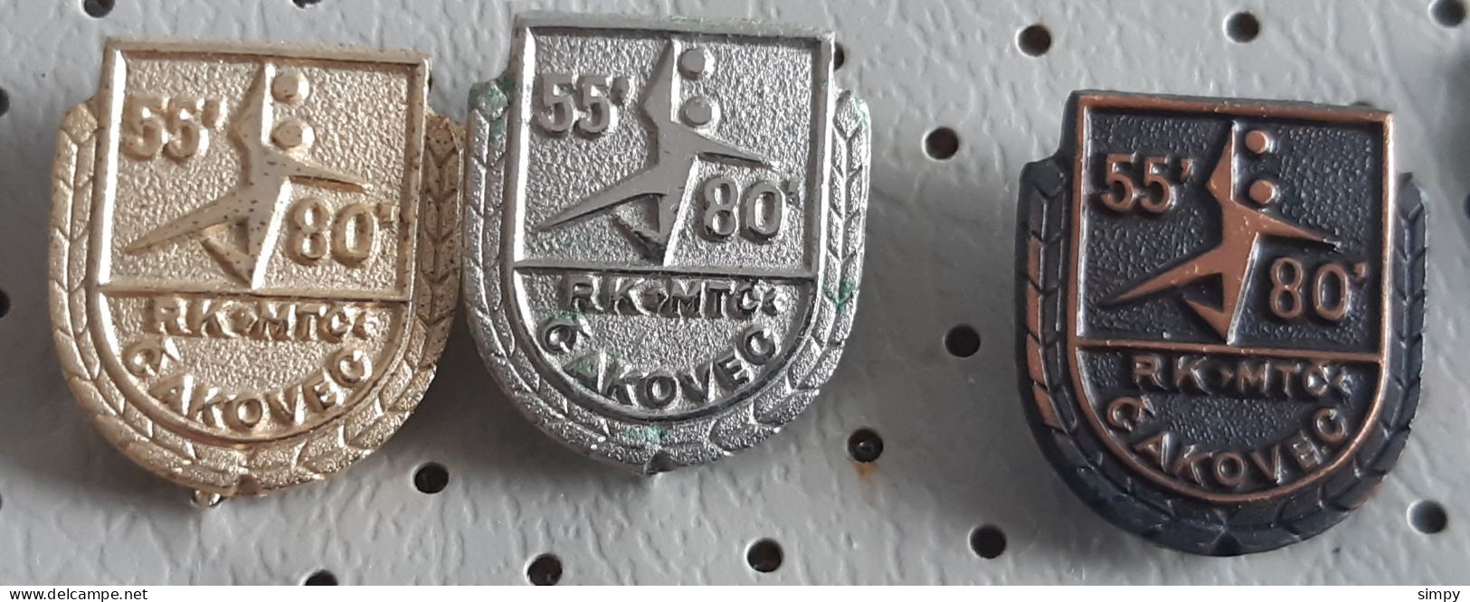 Handball Club RK MTC Cakovec 1955/1980  Croatia Ex Yugoslava Pins - Handball