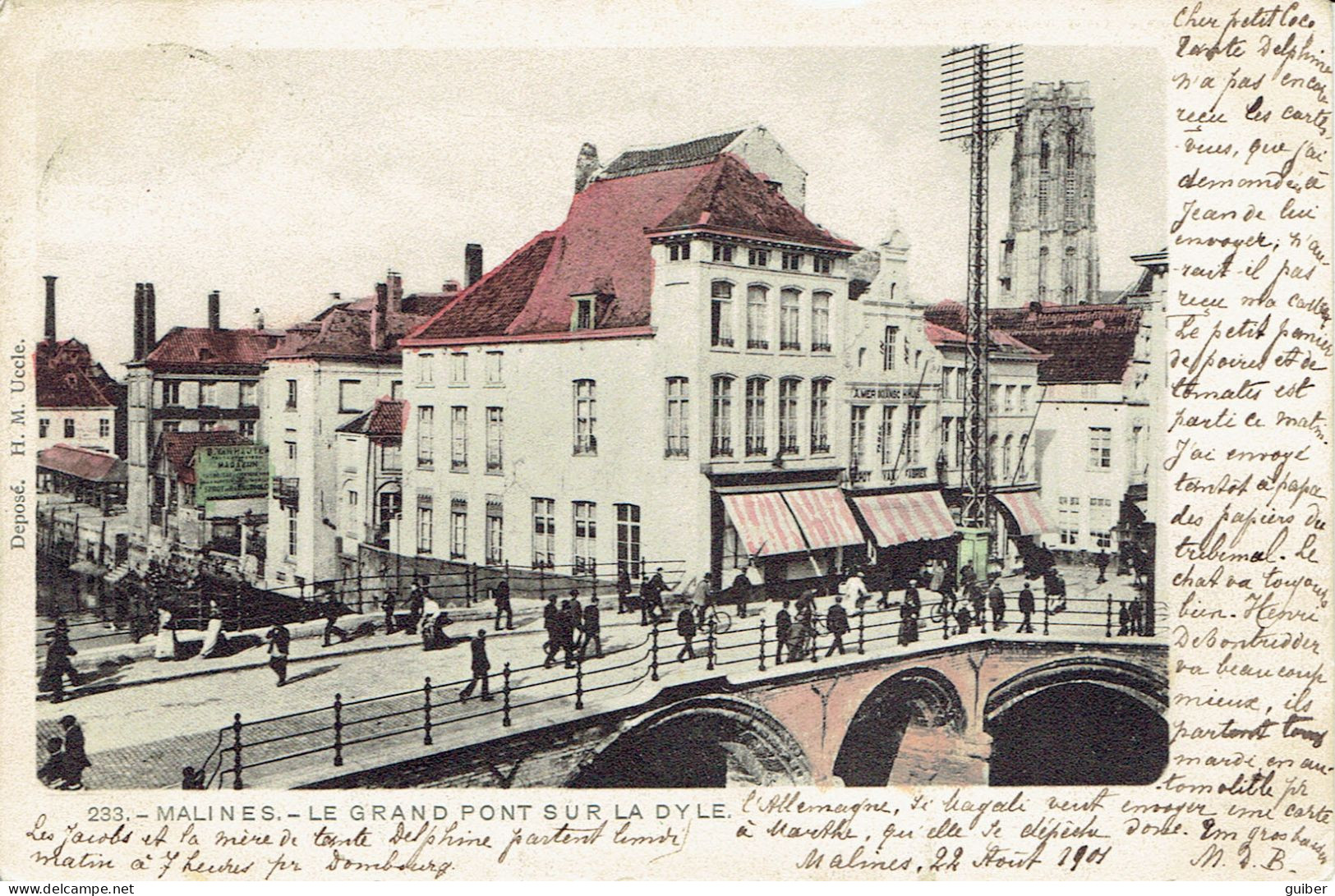 Malines Le Grand Pont Sur La Dyle  Couleur  - Mechelen
