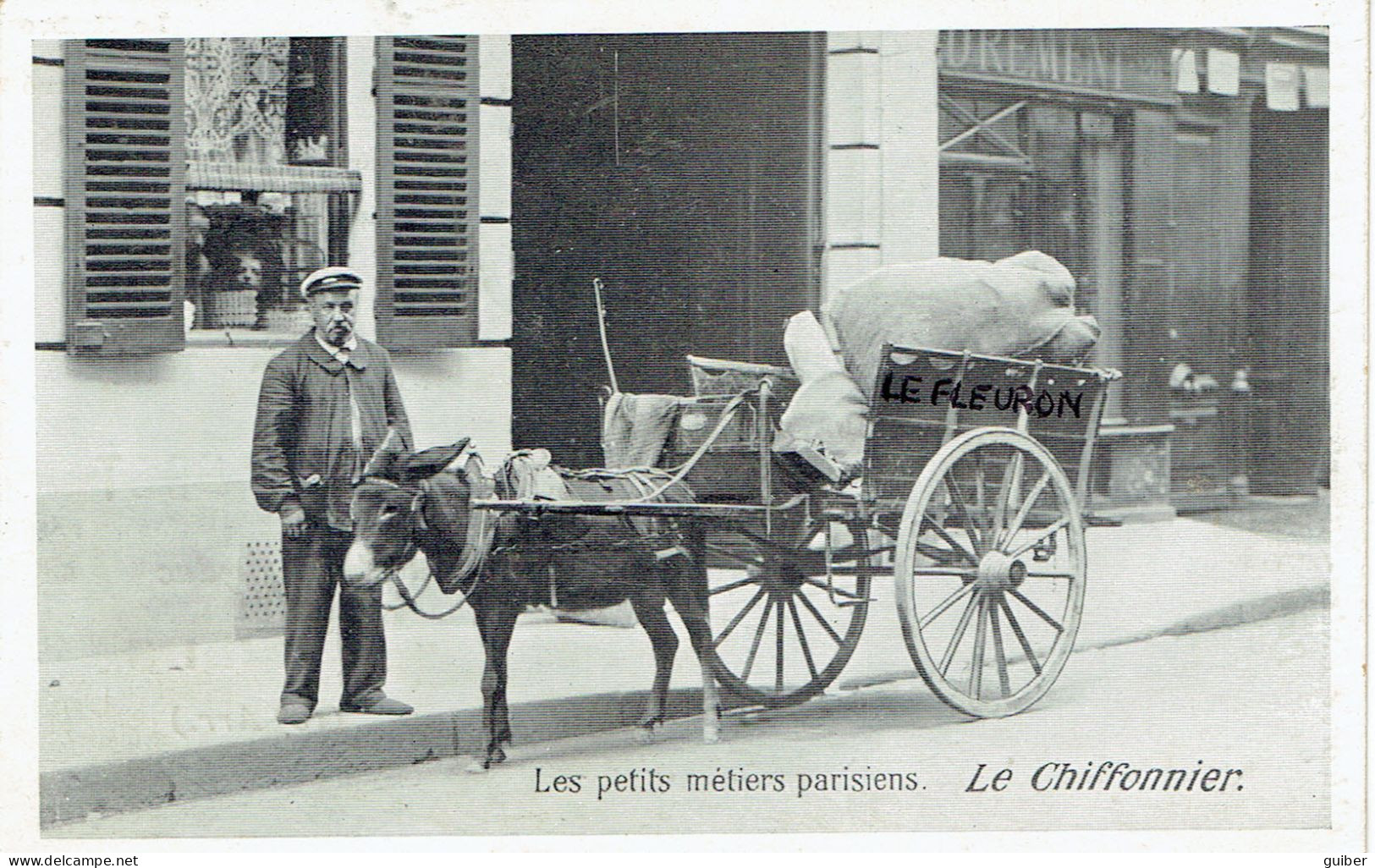 75 Les Petits Metiers De Paris  Le Chiffonnier  Attelage D'ane  - Petits Métiers à Paris