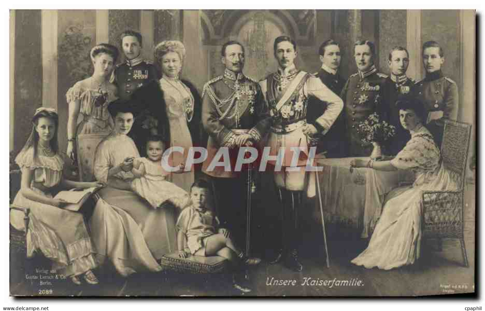 CPA Les Hohenzollern Famille Royale Allemande - Familias Reales