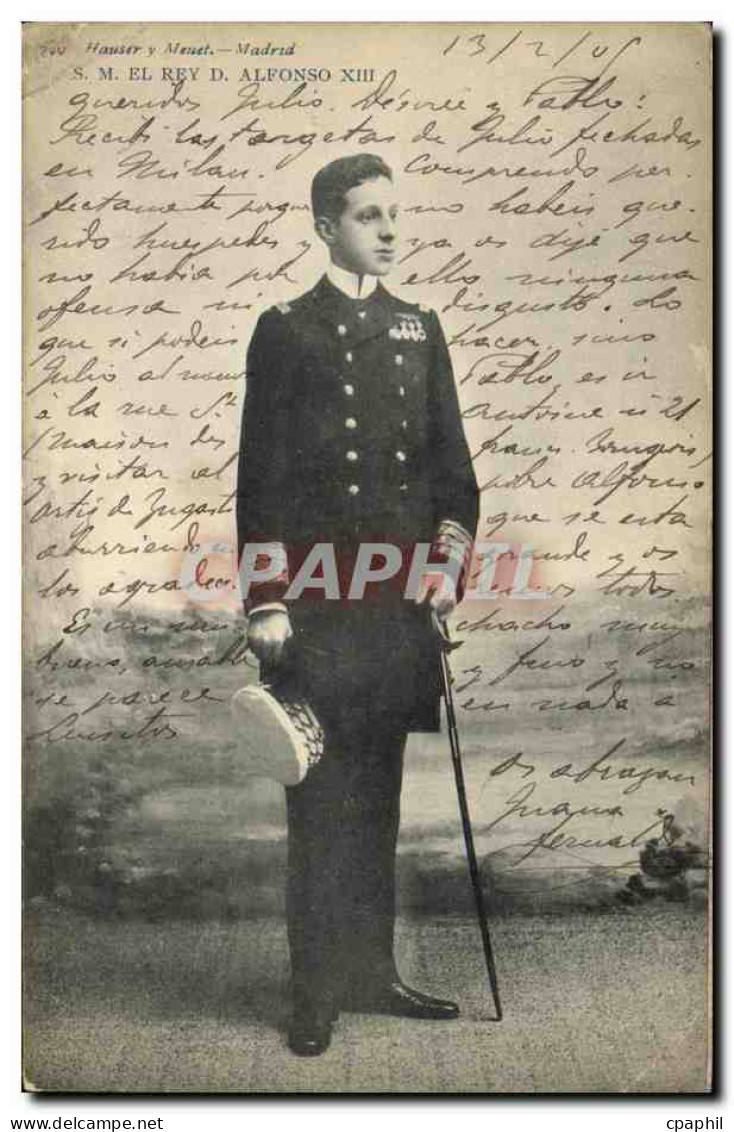 CPA Alphonse XIII Roi D Espagne - Familias Reales