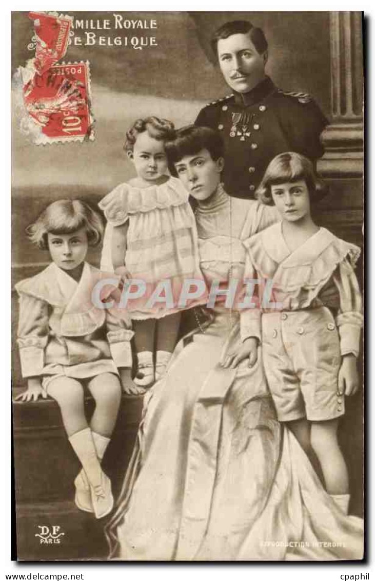 CPA Albert 1er Roi De Belgique La Famille Royale De Belgique  - Familias Reales