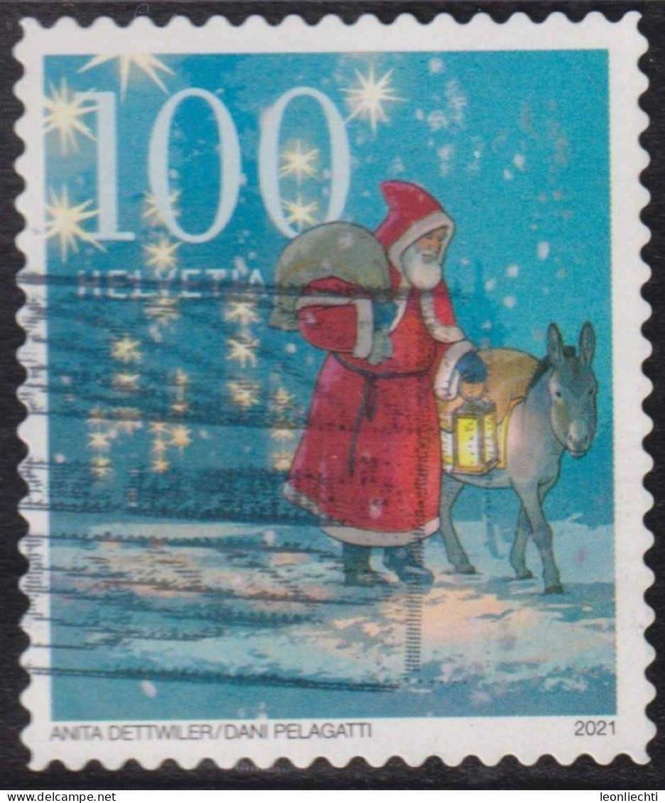 2021 Schweiz ° Mi:CH 2741, Sn:CH 1836, Yt:CH 2667, Sg:CH 2378, Zum:CH 1856A,Saint Nicholas, Weihnachten - Used Stamps