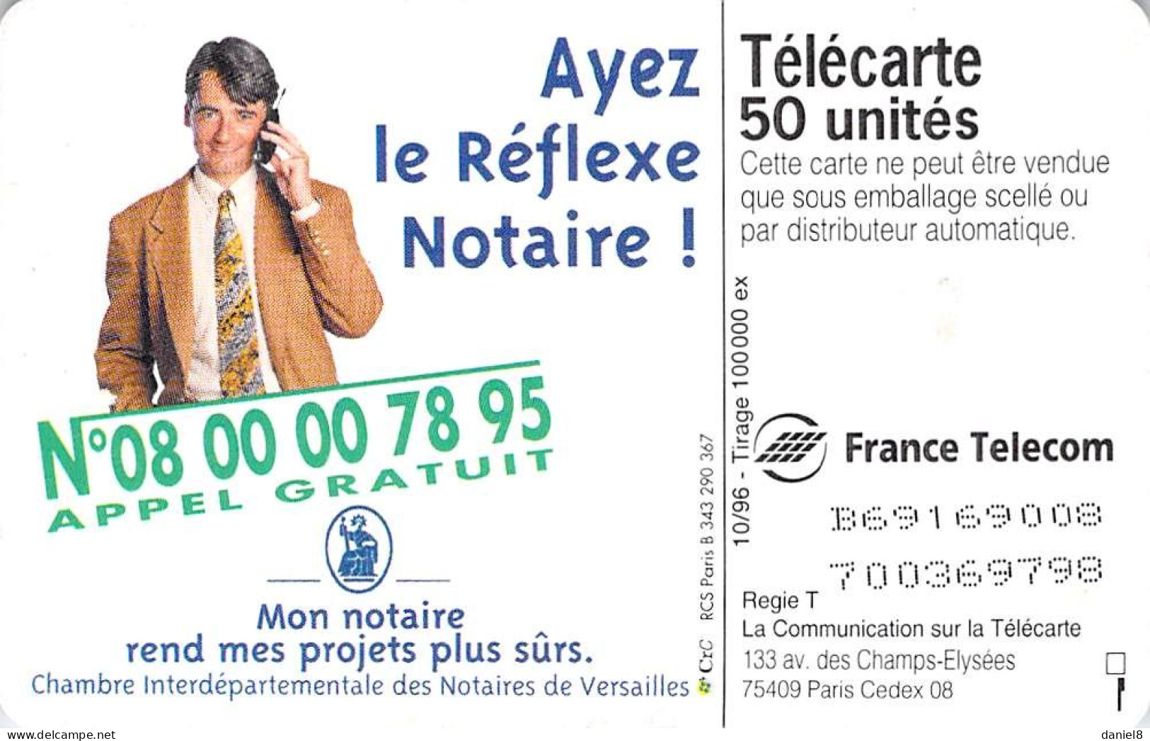 F695 - Chambre Des Notaires De Versailles - 1996
