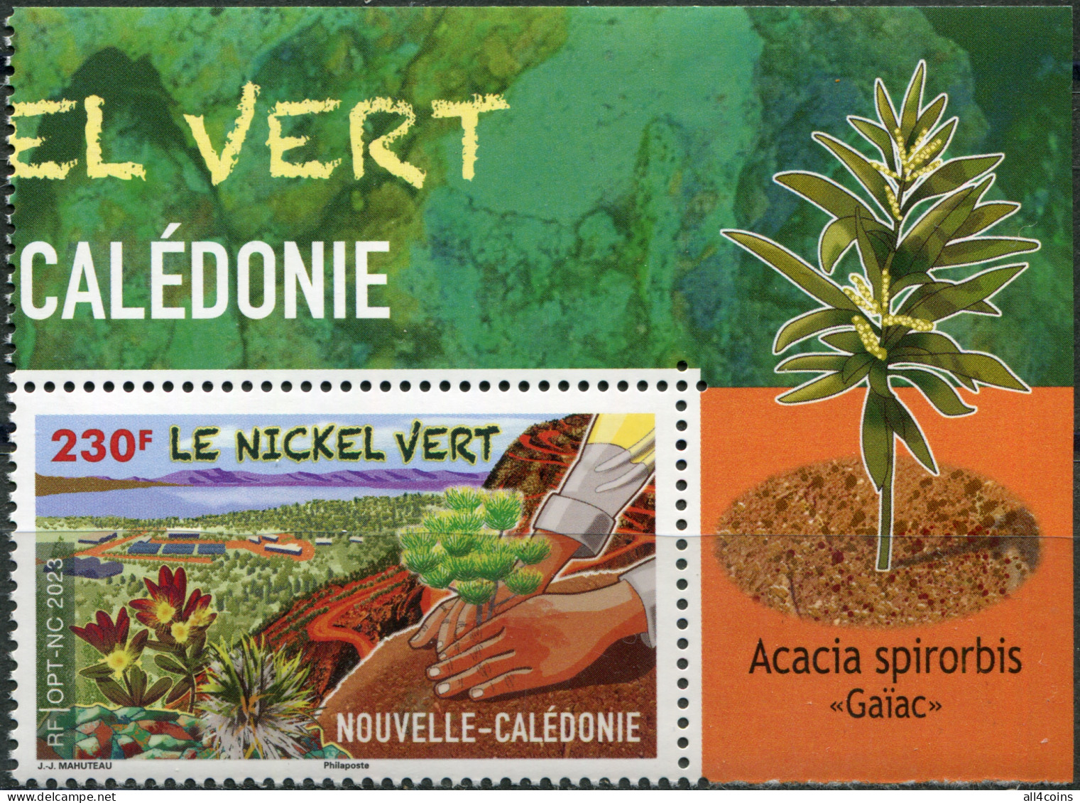 New Caledonia 2023. Green Nickel Reforestation Campaign (II) (MNH OG) Stamp - Unused Stamps