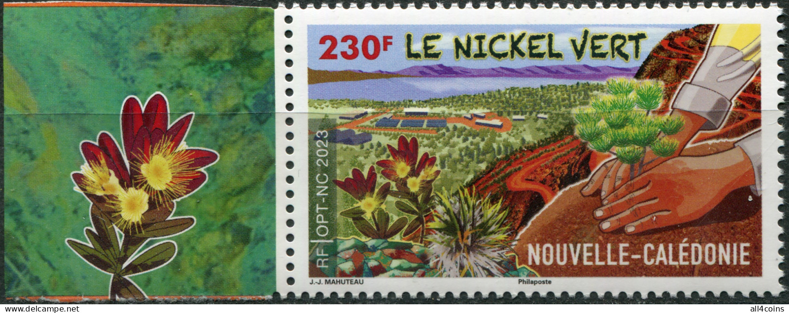 New Caledonia 2023. Green Nickel Reforestation Campaign (I) (MNH OG) Stamp - Unused Stamps