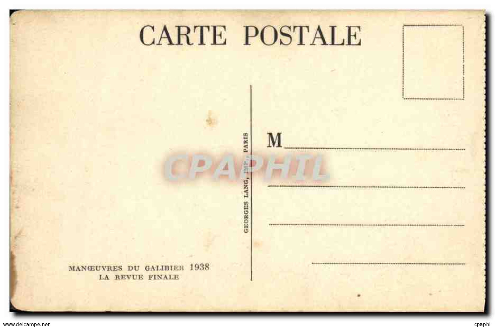 CPA Militaria Manoeuvres Du Galibier 1938 La Revue Finale  - Guerre 1939-45