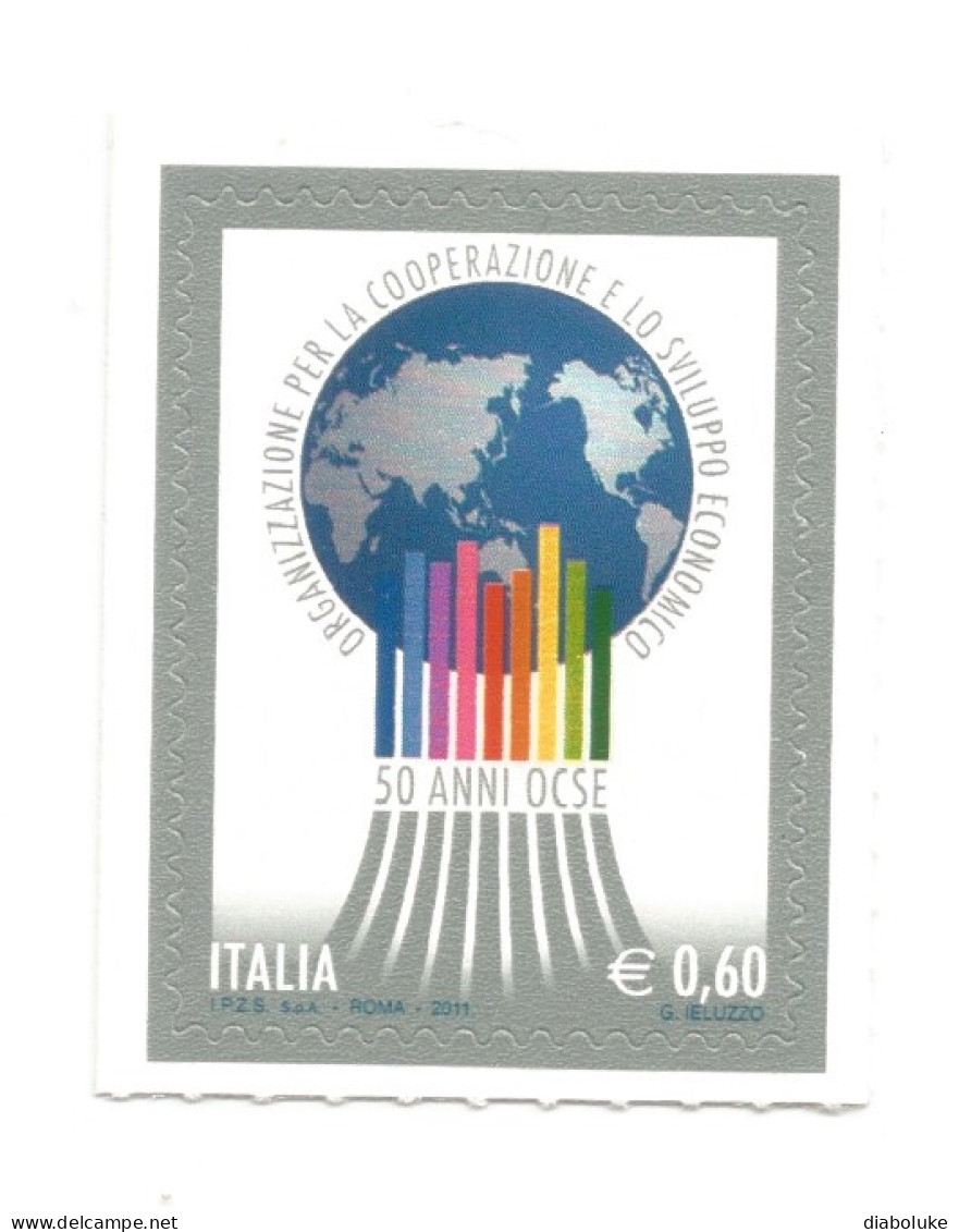 (REPUBBLICA ITALIANA) 2011, OCSE - Serie Di 1 Francobollo Nuovo MNH** - 2011-20: Mint/hinged