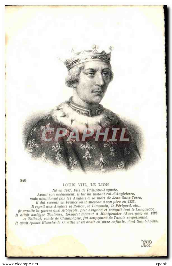CPA Louis VIII Le Lion - Storia