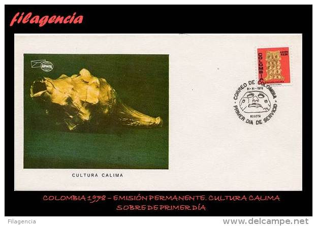 AMERICA. COLOMBIA SPD-FDC. 1978 EMISIÓN PERMANENTE. CULTURAS INDÍGENAS. CULTURA CALIMA - Colombia