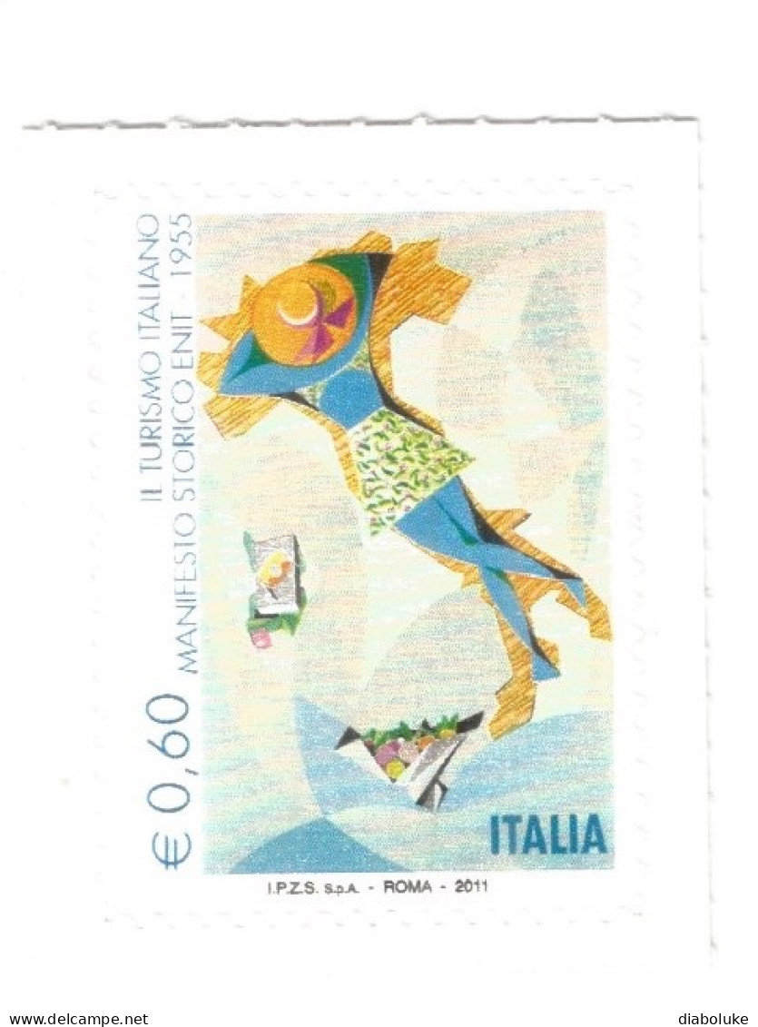 (REPUBBLICA ITALIANA) 2011, TURISMO ITALIANO, MANIFESTO STORICO ENIT - Serie Di 1 Francobollo Nuovo MNH** - 2011-20: Mint/hinged