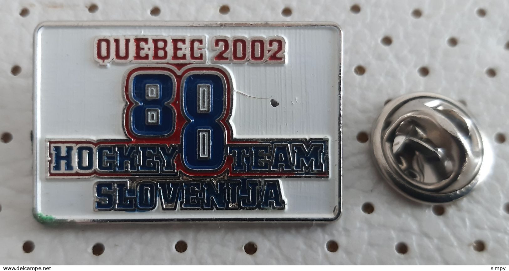 Ice Hockey  IIHF World Championship Quebec Canada 2002 Slovenia Team Pin - Sports D'hiver