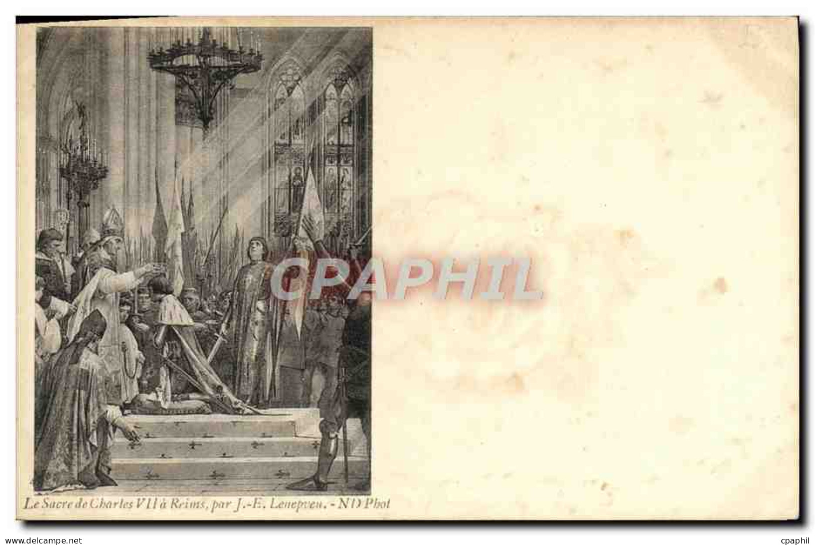 CPA Le Sacre De Charles VII A Reims Jeanne D&#39arc - Histoire
