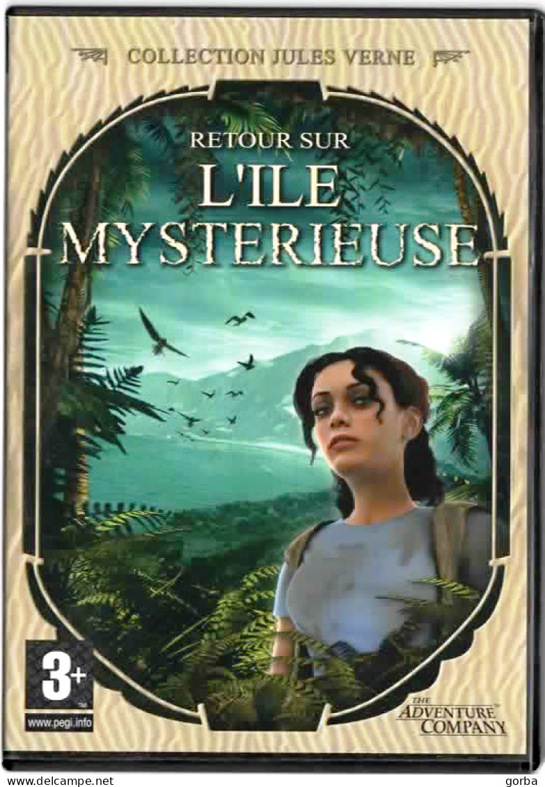 * JEU  PC - L'Ile Mystérieuse - 2 CD Collection Jules Verne - PC-Games