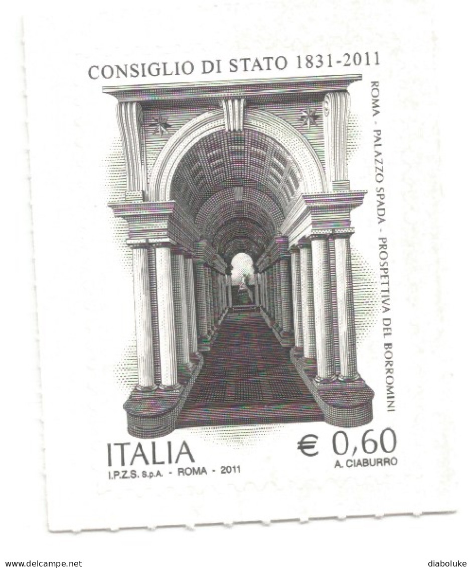 (REPUBBLICA ITALIANA) 2011, CONSIGLIO DI STATO - Serie Di 1 Francobollo Nuovo MNH** - 2011-20: Mint/hinged