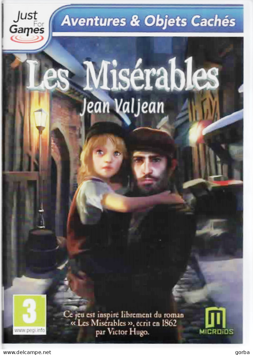 * JEU  PC - Aventures Et Objets Cachés - Les Misérables - Jean Valjean -  1 DVD - PC-Spiele