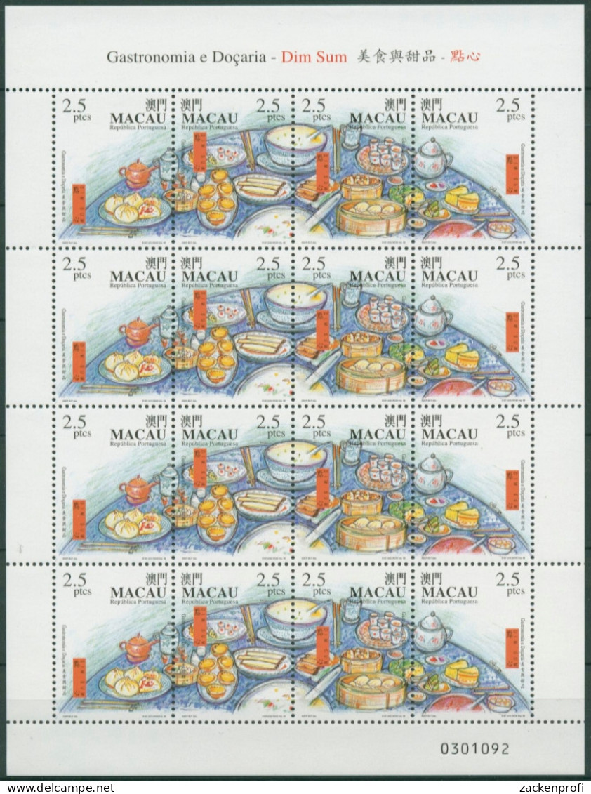 Macau 1999 Gastronomie: Dim-Sum 1042/45 K Postfrisch (C6924) - Blocks & Kleinbögen