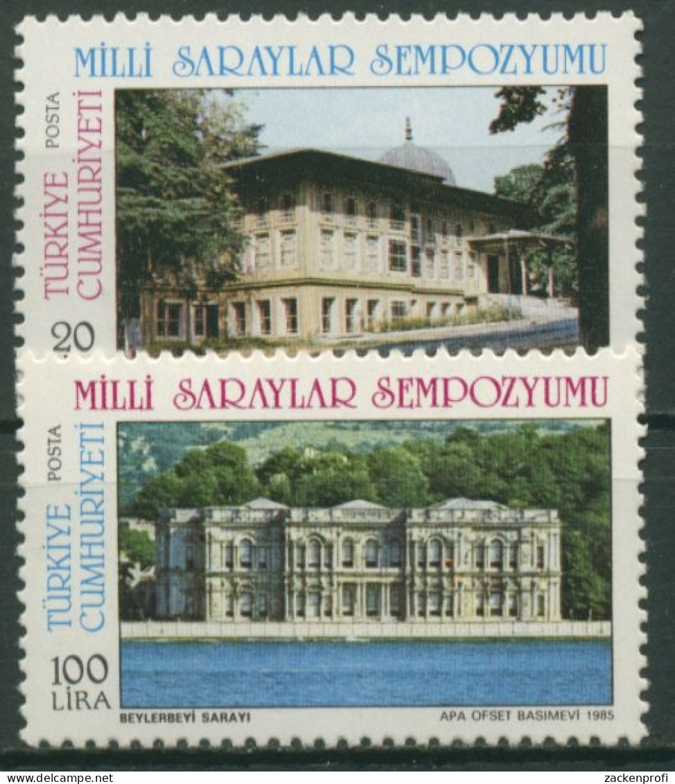 Türkei 1985 Nationale Schlösserverwaltung: Türkische Paläste 2726/27 Postfrisch - Unused Stamps