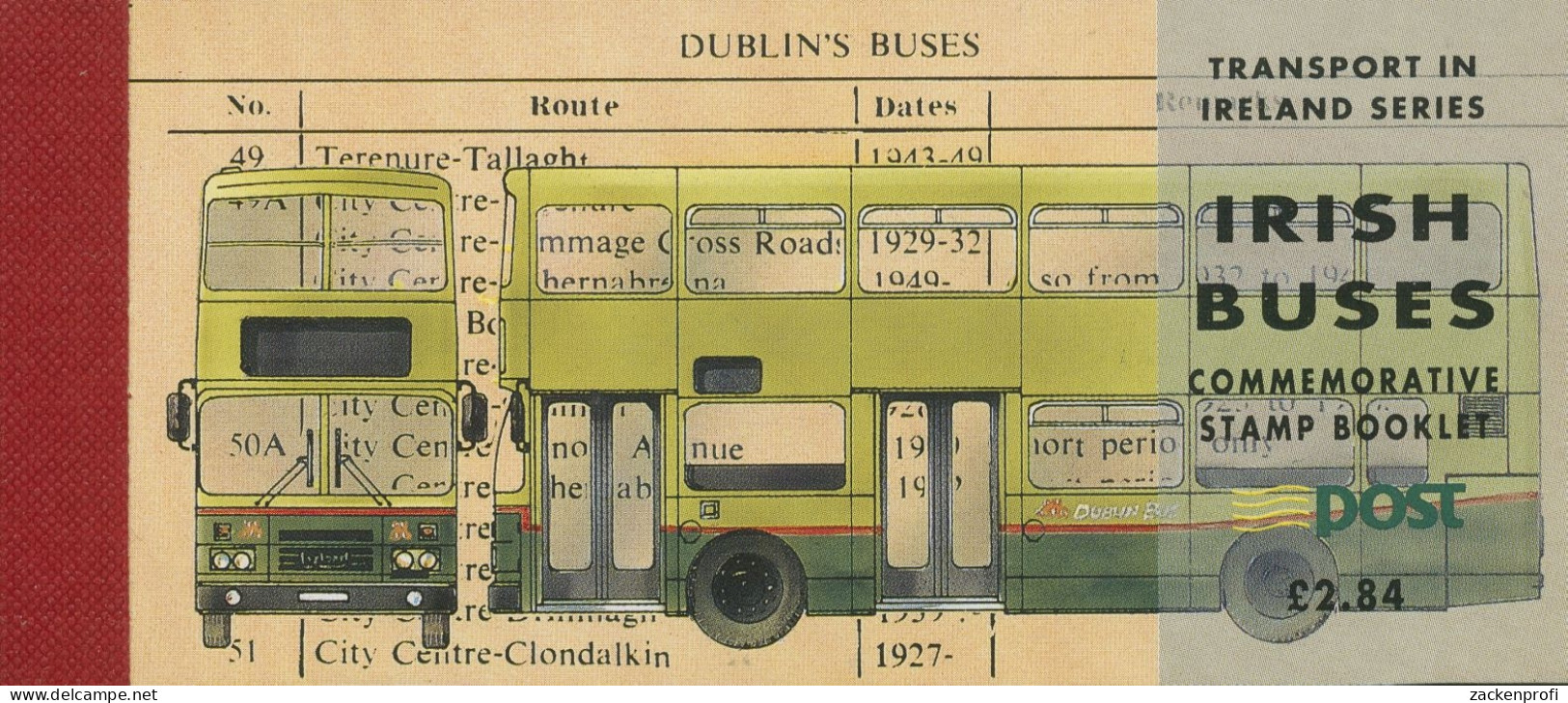 Irland 1993 Markenheftchen Omnibusse MH 23 Postfrisch (C95414) - Booklets