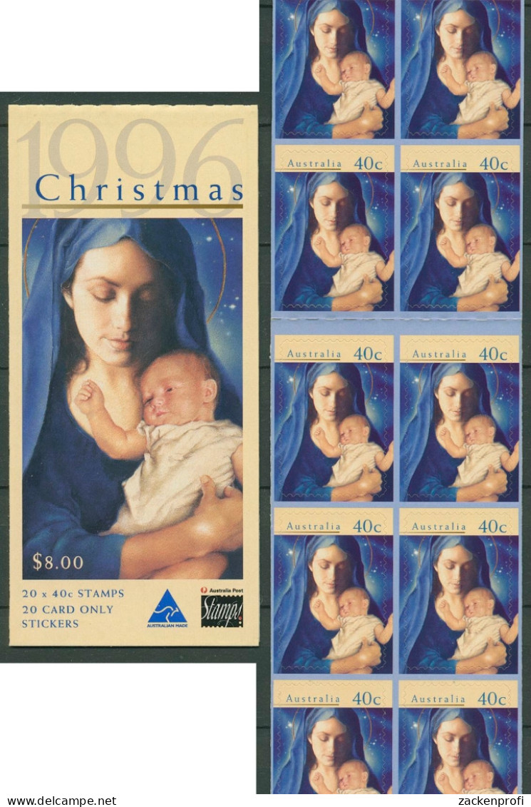 Australien 1996 Weihnachten Maria Mit Kind MH 109 Postfrisch (C29540) - Postzegelboekjes