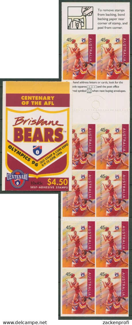 Australien 1995 AFL Football League MH 91 QLD Überdruck Postfrisch (C29533) - Booklets