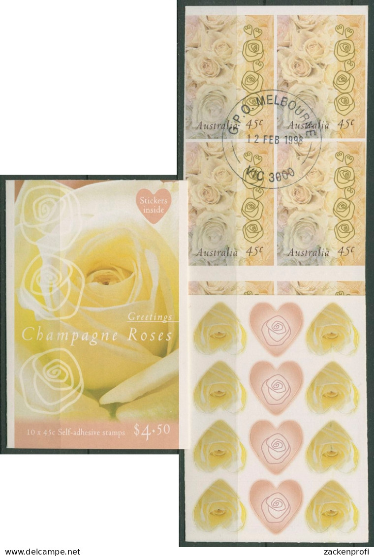 Australien 1998 Valentinstag Rosen MH 118 Gestempelt (C29555) - Carnets