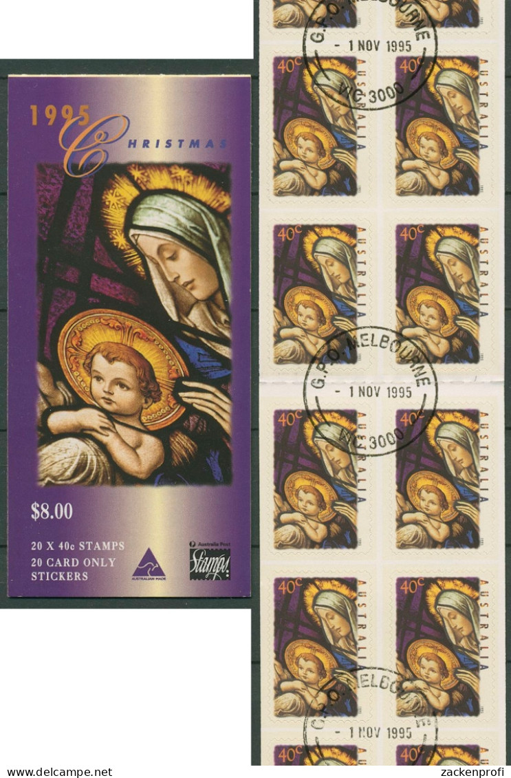 Australien 1995 Weihnachten Maria Mit Kind MH 89 Gestempelt (C29531) - Carnets