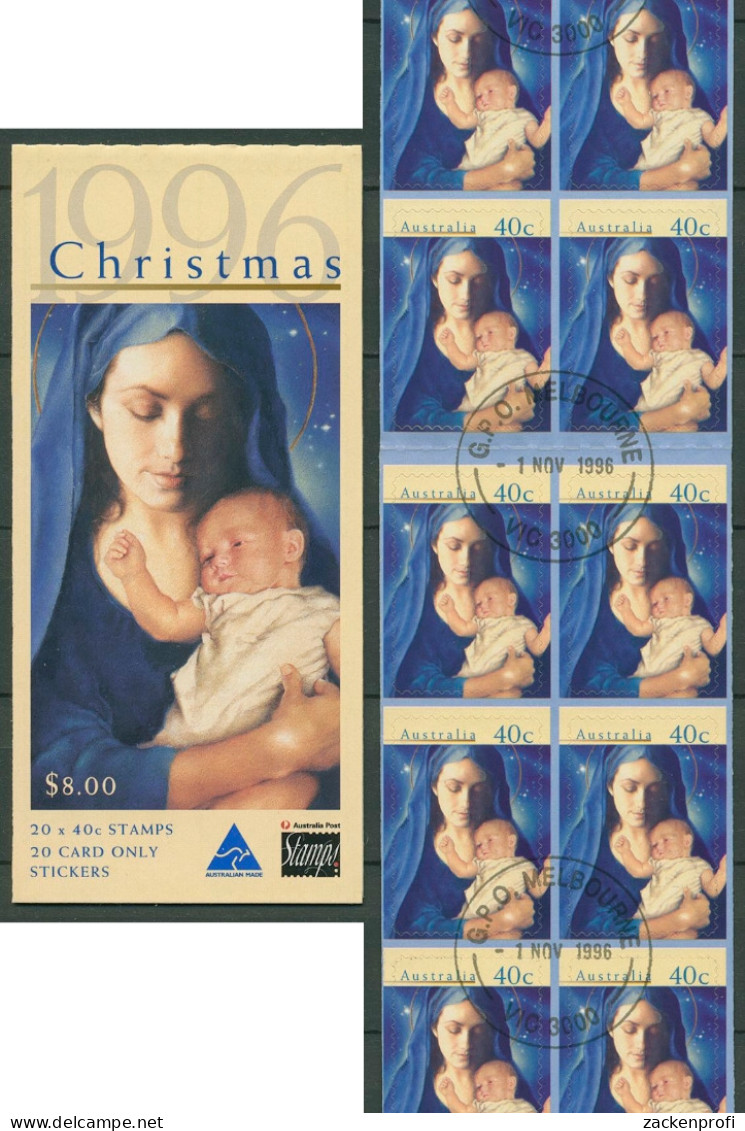 Australien 1996 Weihnachten Maria Mit Kind MH 109 Gestempelt (C29539) - Postzegelboekjes