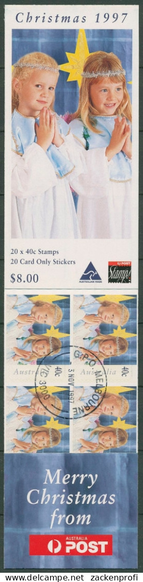 Australien 1997 Weihnachten Kinder Als Engel MH 116 Gestempelt (C29552) - Carnets