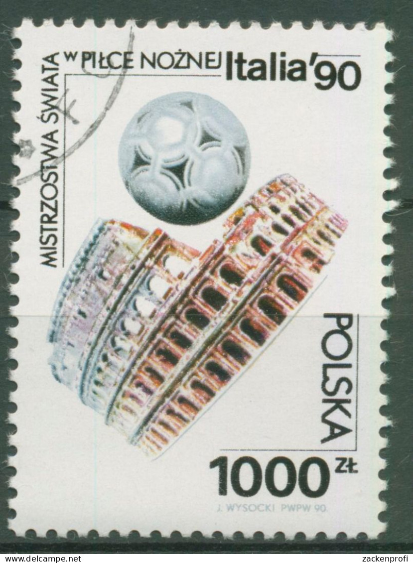 Polen 1990 Fußball-WM Italien Kolosseum Rom 3268 Gestempelt - Used Stamps