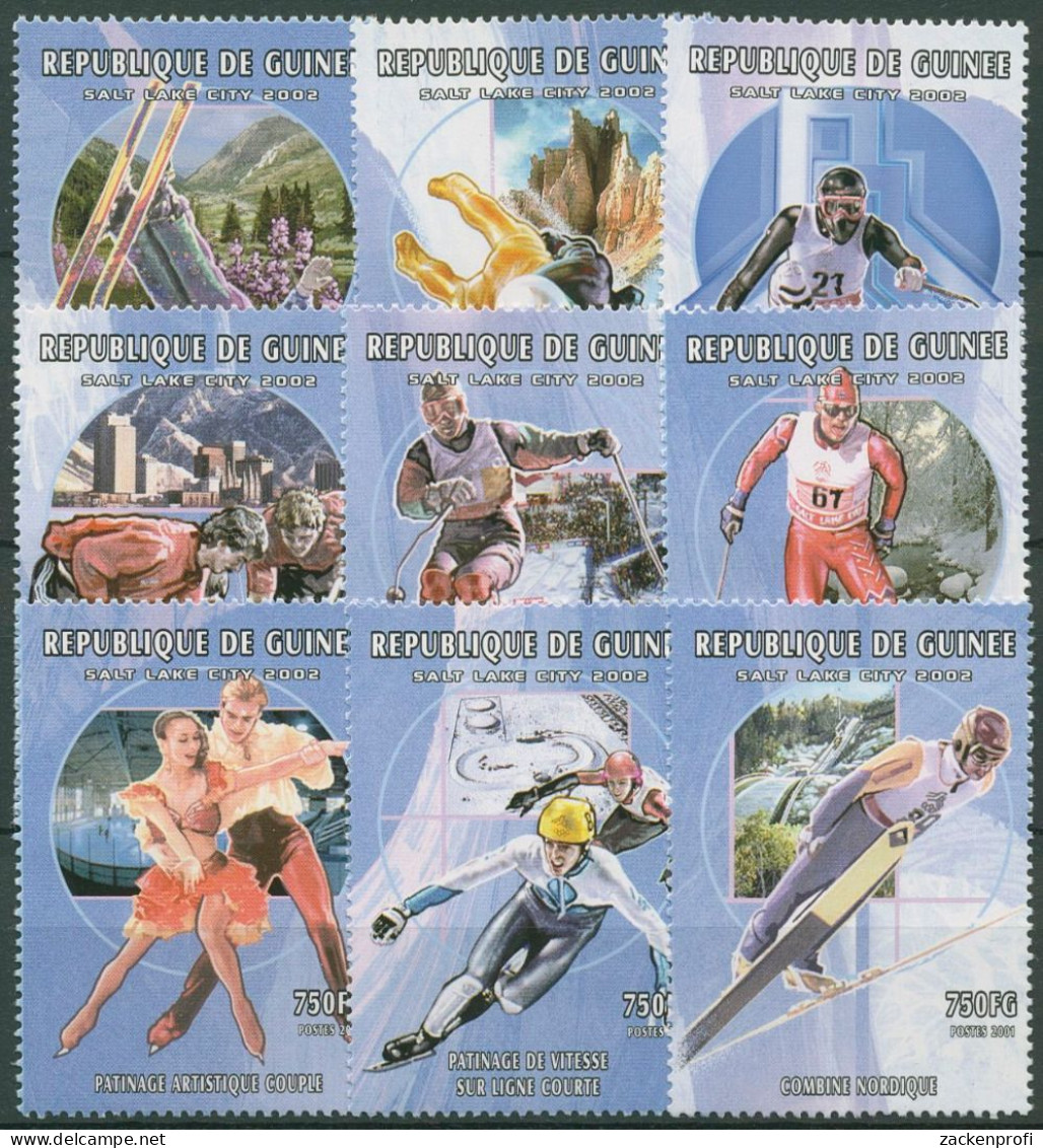 Guinea 2001 Olympische Winterspiele Salt Lake City 3484/92 A Postfrisch - República De Guinea (1958-...)