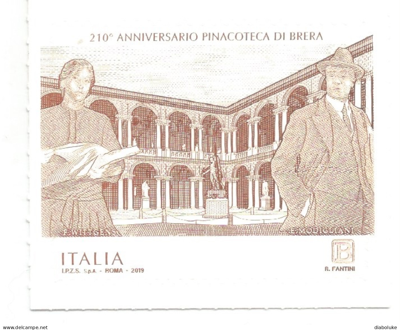 (REPUBBLICA ITALIANA) 2019, PINACOTECA DI BRERA - Serie Di 1 Francobollo Nuovo MNH - 2011-20: Mint/hinged