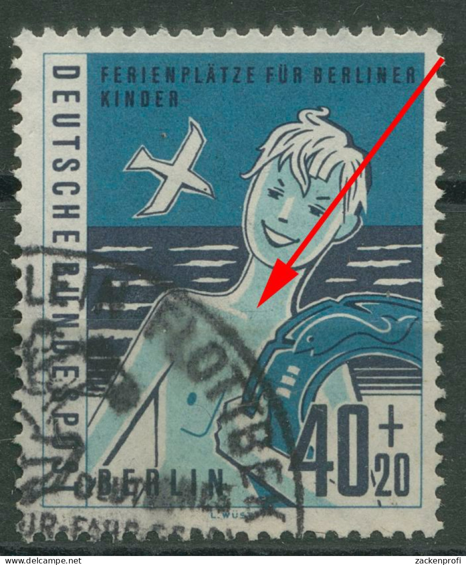 Berlin 1960 Kinder Mit Plattenfehler 196 F 44 Gestempelt - Errors & Oddities