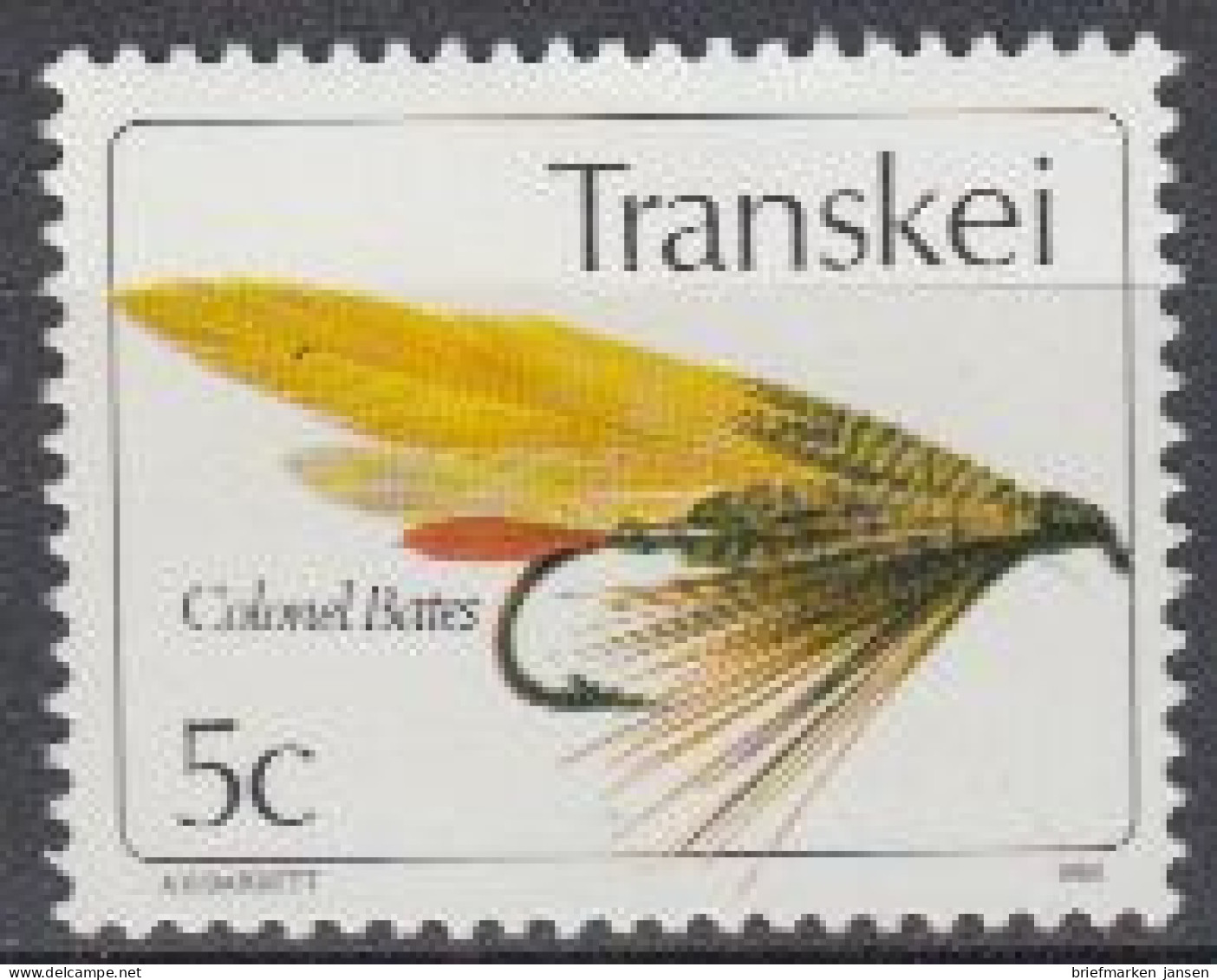 Südafrika - Transkei Mi.Nr. 66 Künstliche Fliegen, Colonel Bates (5) - Other & Unclassified