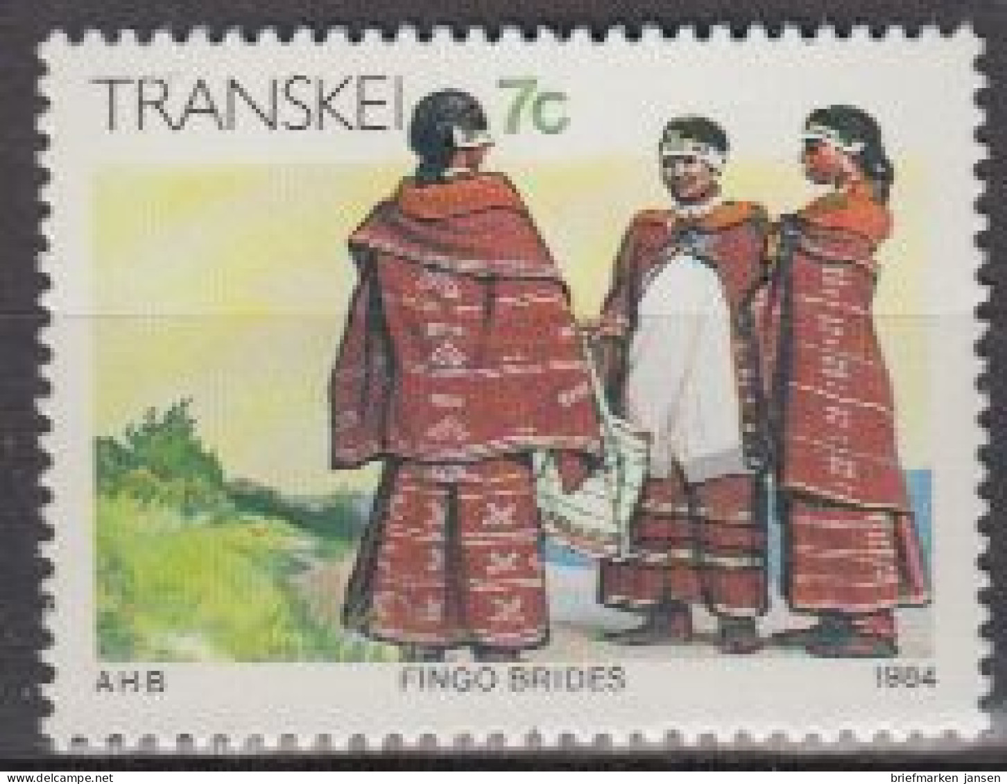 Südafrika - Transkei Mi.Nr. 143x Freim. Kultur Der Xhosa, Junge Frauen (7) - Andere & Zonder Classificatie