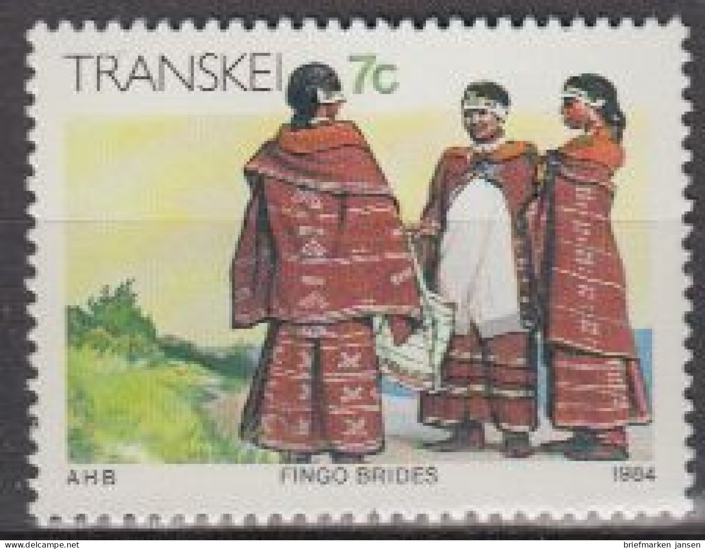 Südafrika - Transkei Mi.Nr. 143x Freim. Kultur Der Xhosa, Junge Frauen (7) - Otros & Sin Clasificación