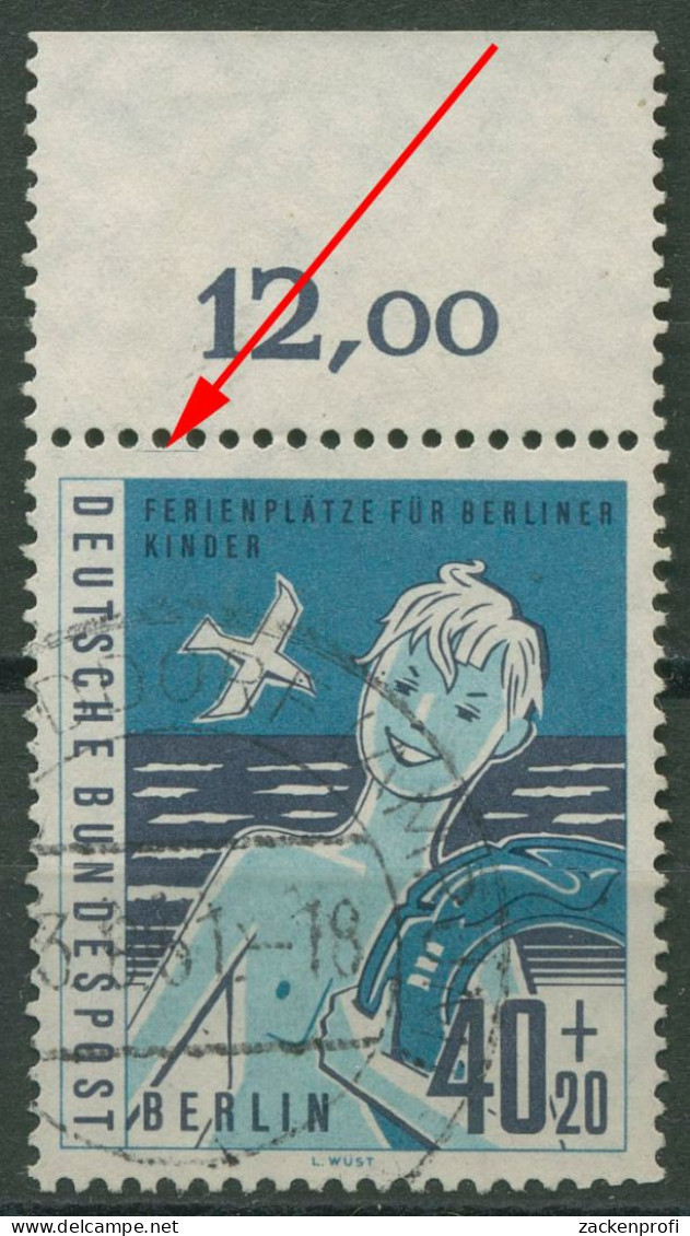 Berlin 1960 Kinder Mit Plattenfehler 196 I Gestempelt - Variétés Et Curiosités