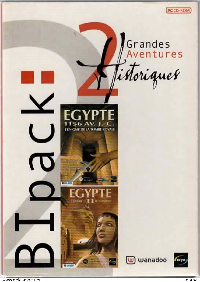 * JEU  PC - EGYPTE - 2 CD Grandes Aventures Historiques - Avec Livret - Giochi PC