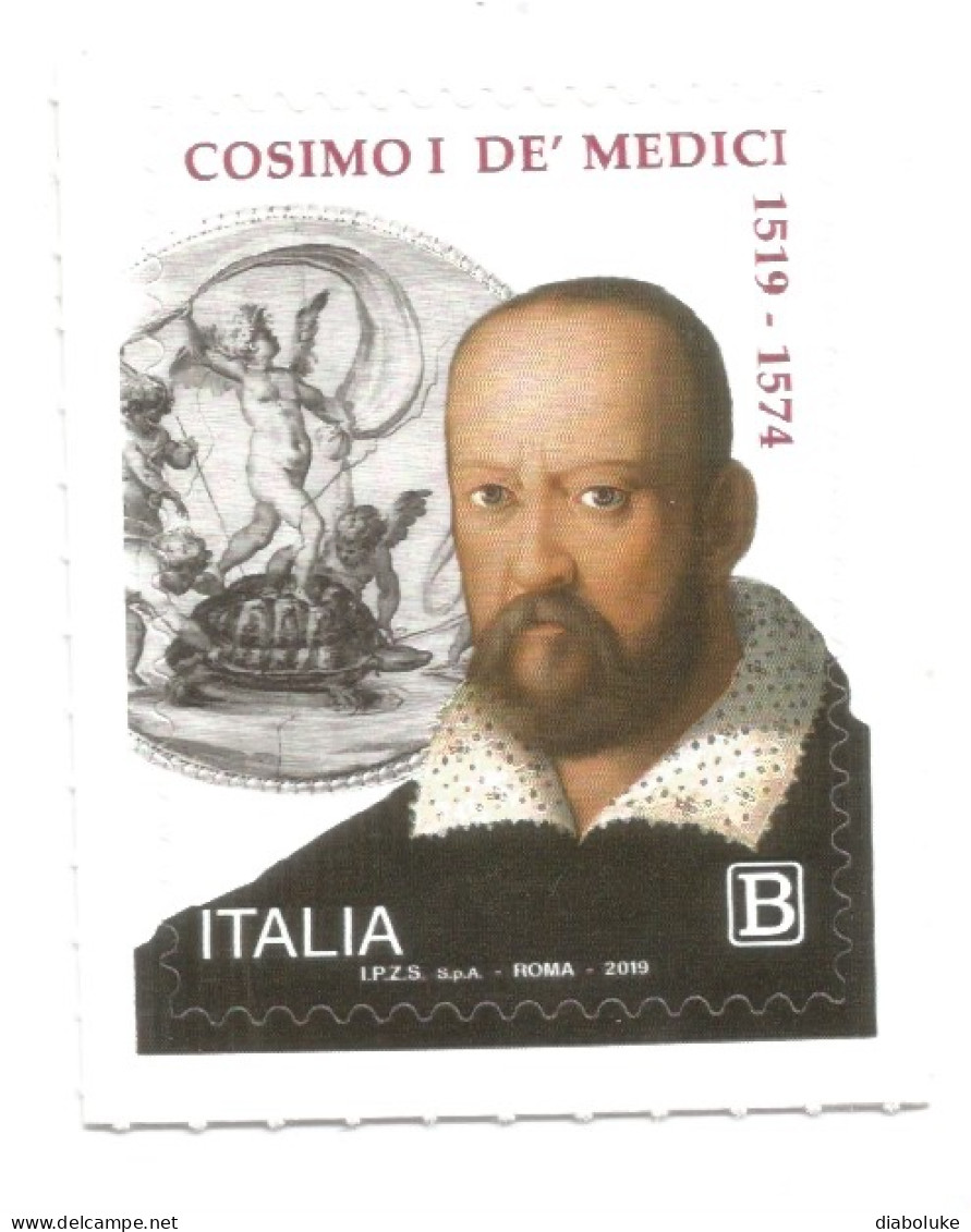 (REPUBBLICA ITALIANA) 2019, COSIMO I DE' MEDICI - Serie Di 1 Francobollo Nuovo MNH - 2011-20: Mint/hinged