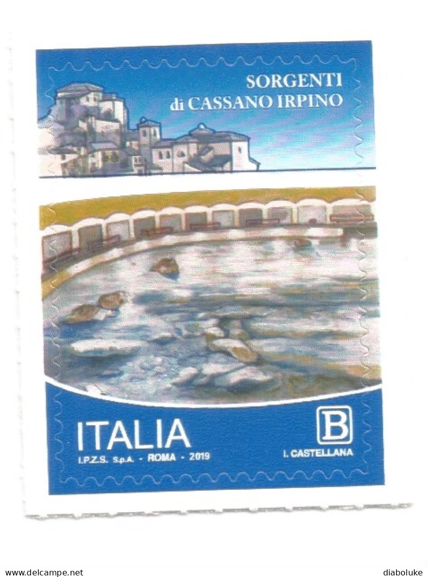 (REPUBBLICA ITALIANA) 2019, SORGENTI DI CASSANO IRPINO - Serie Di 1 Francobollo Nuovo MNH - 2011-20: Mint/hinged