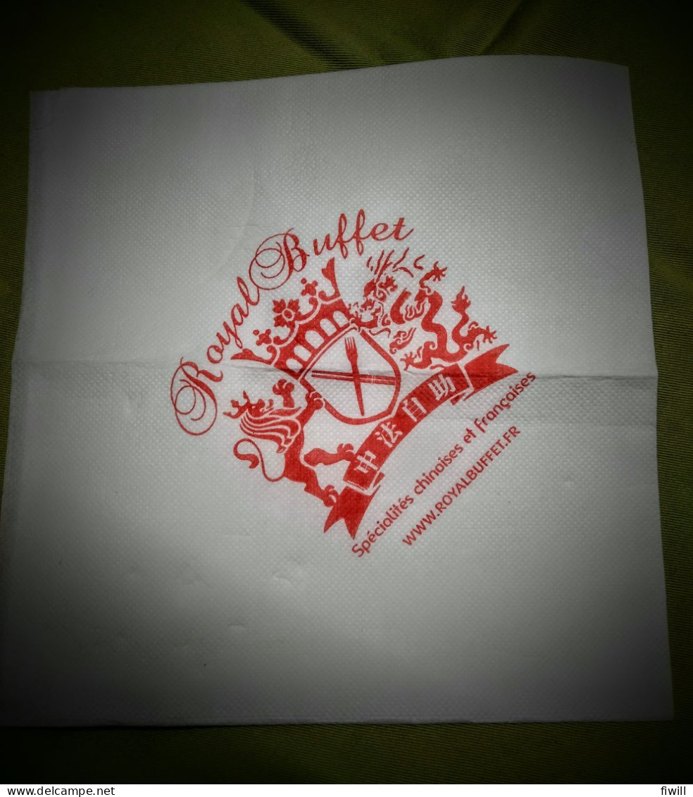 SERVIETTE ROYAL BUFFET - Company Logo Napkins