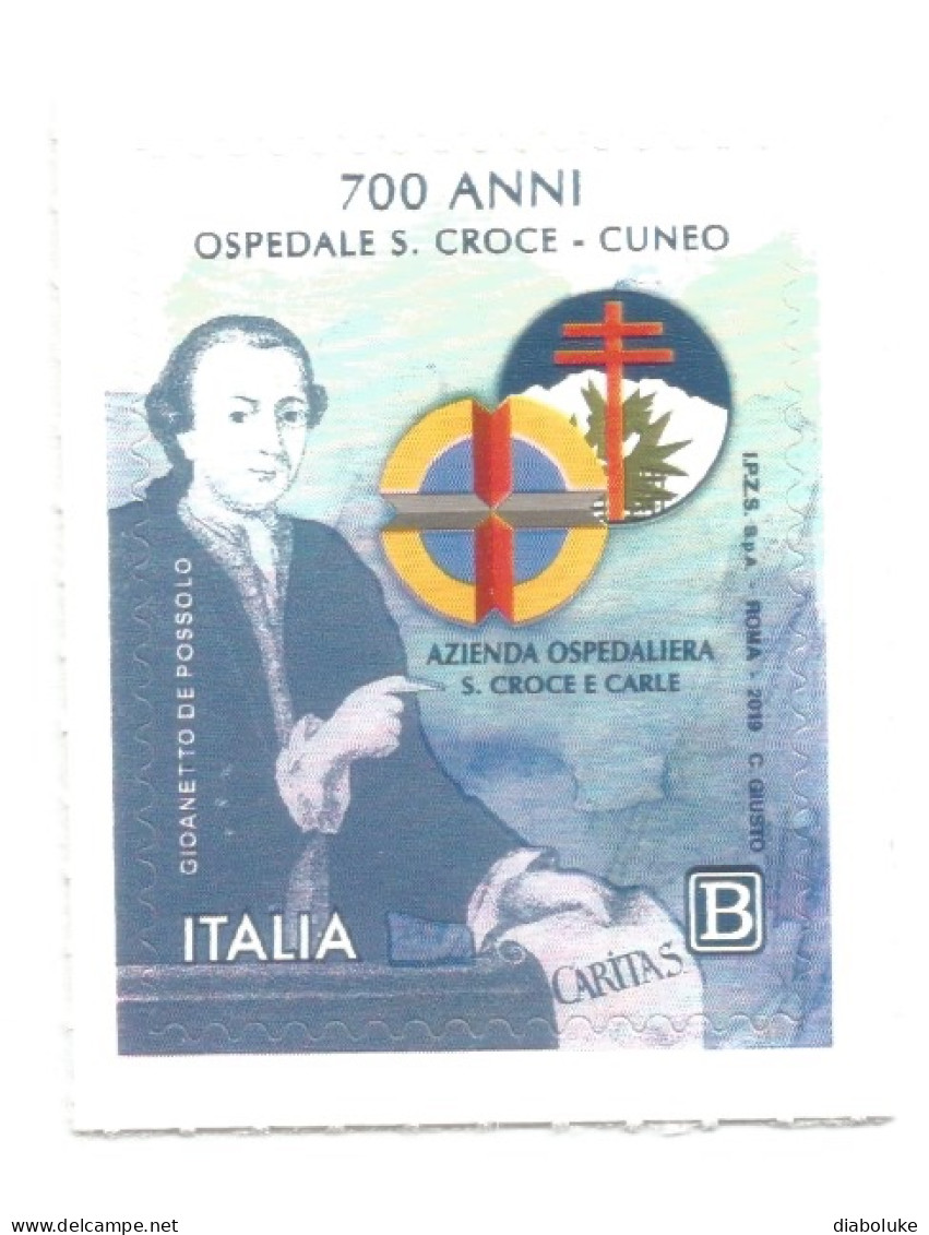 (REPUBBLICA ITALIANA) 2019, OSPEDALE SANTA CROCE, CUNEO - Serie Di 1 Francobollo Nuovo MNH - 2011-20: Mint/hinged