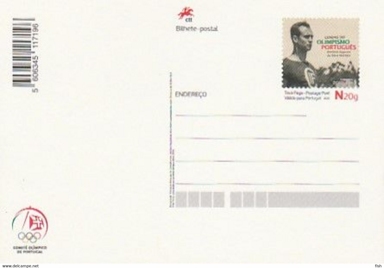 Portugal ** & Postal Stationary, Portuguese Olympism Legends, António Augusto Silva Martins 2021 (6886) - Ganzsachen