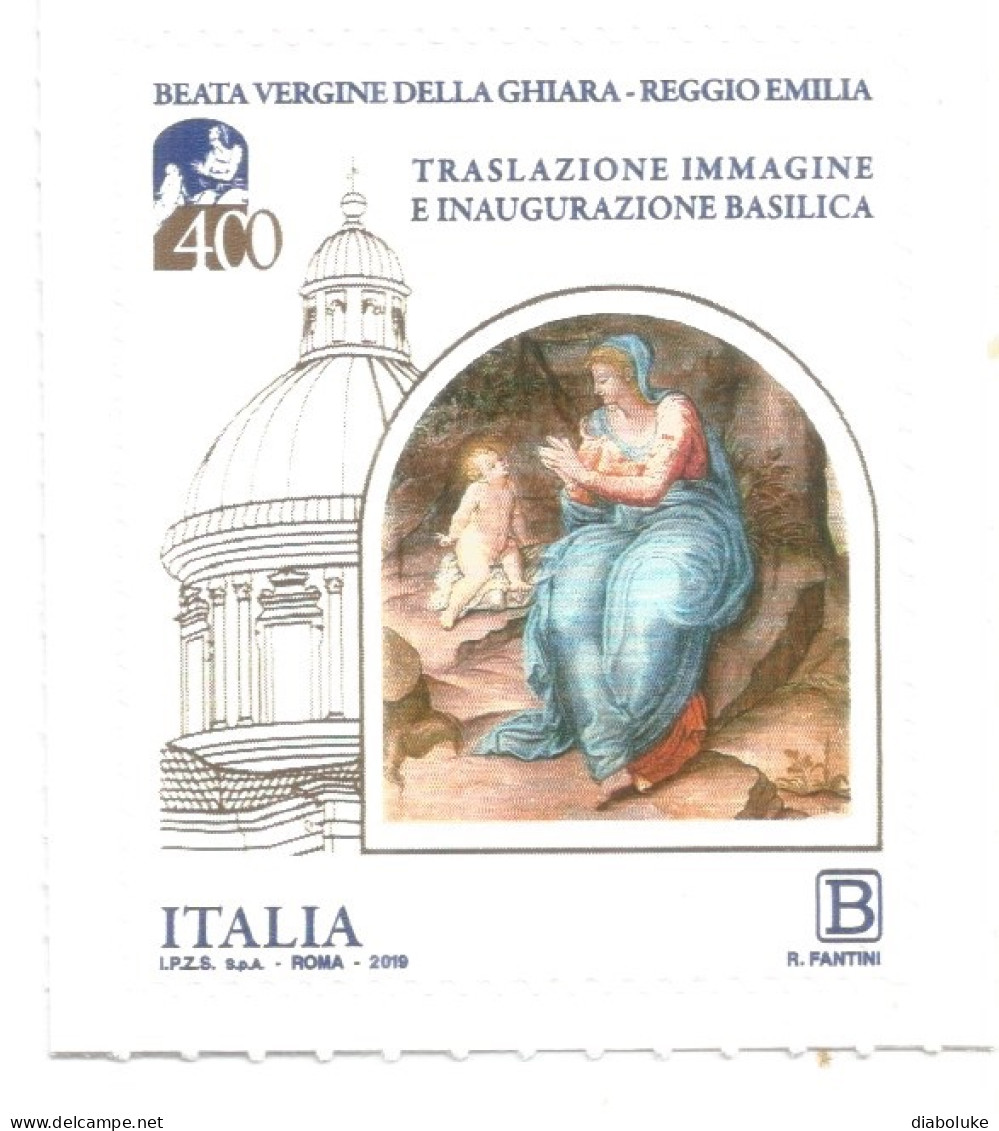 (REPUBBLICA ITALIANA) 2019, BEATA VERGINE DELLA GHIARA, REGGIO EMILIA - Serie Di 1 Francobollo Nuovo MNH - 2011-20: Mint/hinged