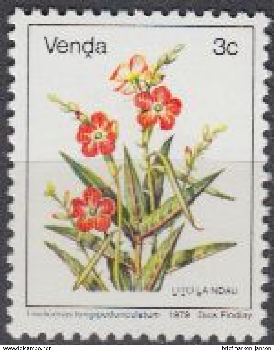 Südafrika - Venda Mi.Nr. 3Ax Freim. Blumen, Tricliceras Longipedunculatum (3) - Other & Unclassified