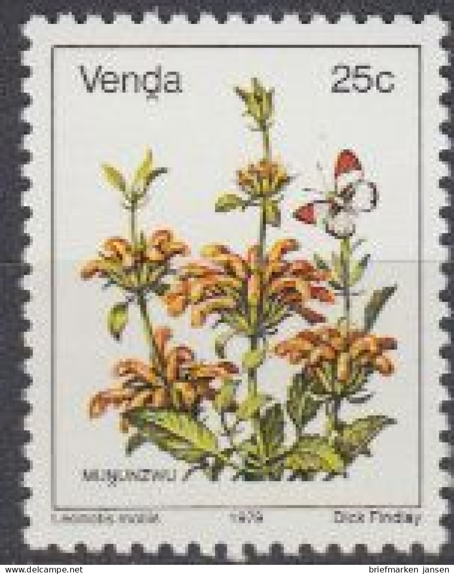 Südafrika - Venda Mi.Nr. 13Ax Freim. Blumen, Leonotis Mollis  (25) - Autres & Non Classés